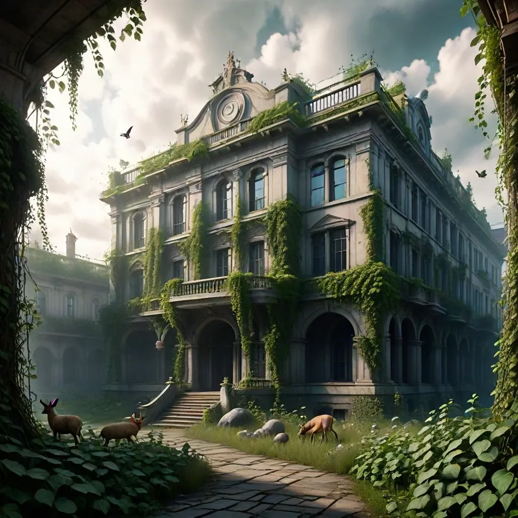 Overgrown Marble Sanctuary